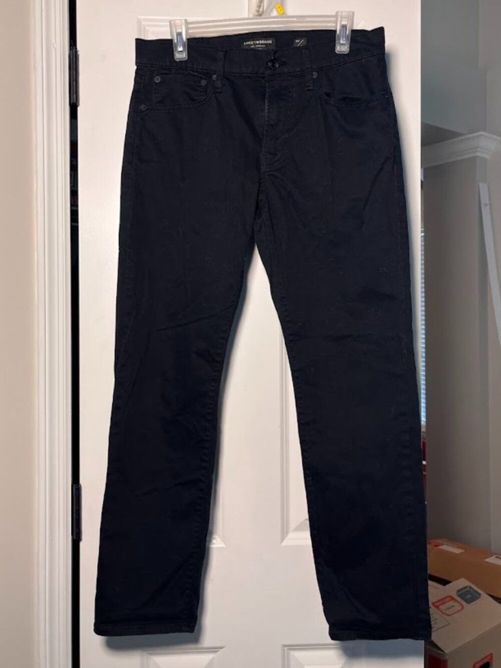 Lucky Brand Black Straight Leg Pants / Jeans Size 30/30